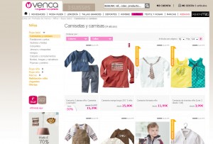 Tienda online de bebés Venca