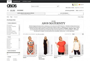 Tienda premamá online Asos