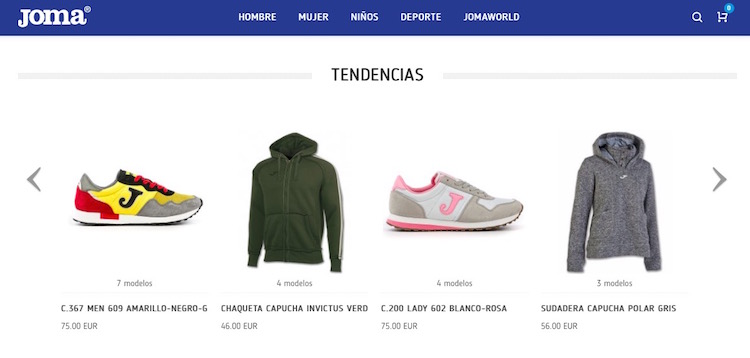 Comprar en el outlet de Joma