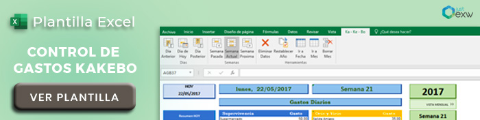 Plantilla kakebo en Excel para descargar